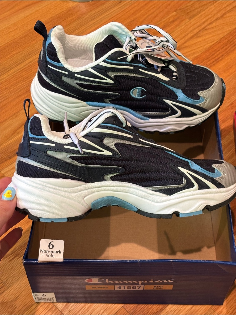 Champion Navy, Light Blue & Gray Women's Athletic Sneakers